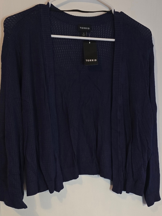 torrid Sweaters - NWT Torrid Navy Open Front Lightweight Cardigan
